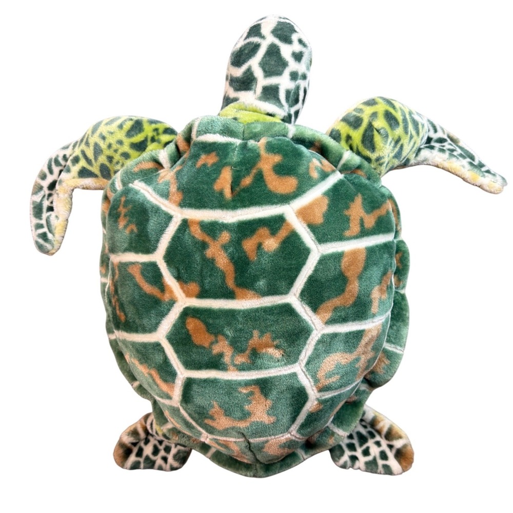 Melissa & Doug Sea Turtle Plush Stuffed Animal Green Tan 24 Inch Model 2127
